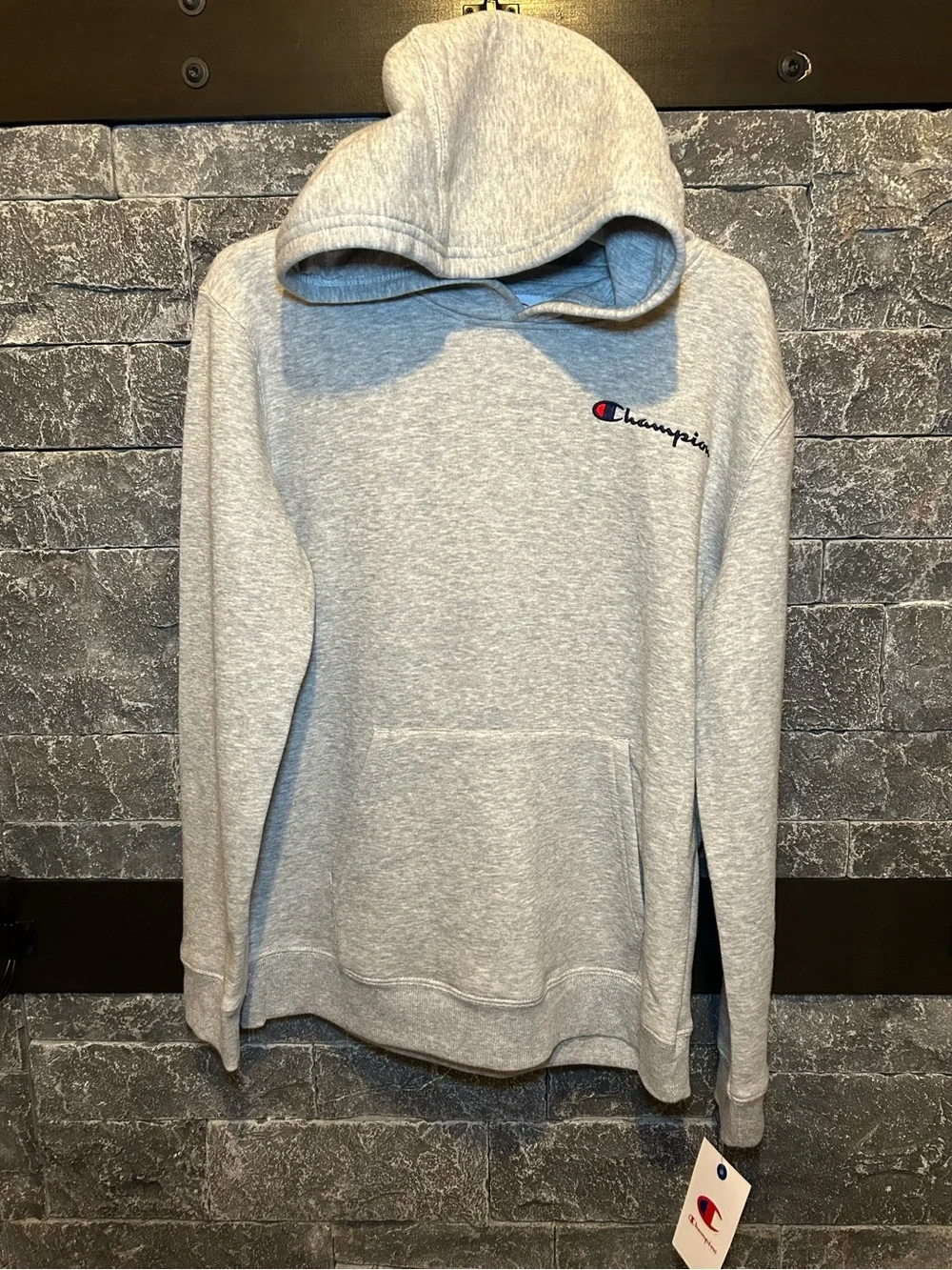 Champion Kids Gray Hooded Sweatshirt